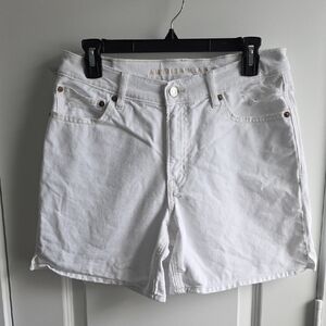 American Eagle Outfitters White Relaxed Shorts Size 6 Denim Shorts G211